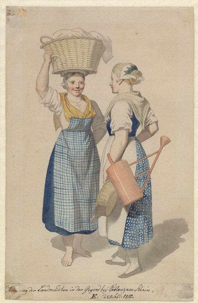 Two girls from the region of Koblenz by C.W. Eckersberg