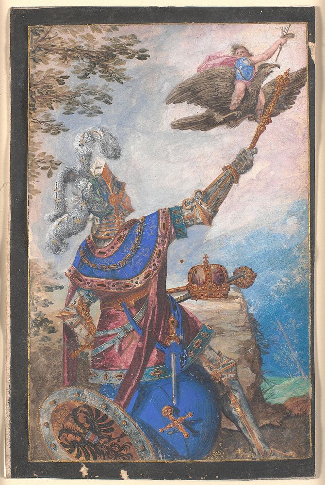 Allegory of Painting under the House of Habsburg by Kunstdrucke von Bartholomäus Strobel d.Y.