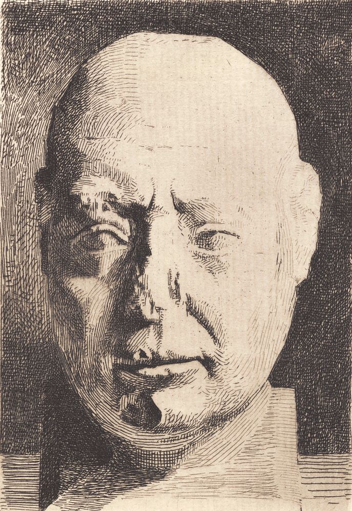 Egyptian head, after a plaster cast by Frans Schwartz