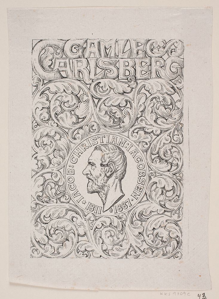 Cover for catalogue, "Gl. Carlsberg Exhibition" by Waldemar B&oslash;hme