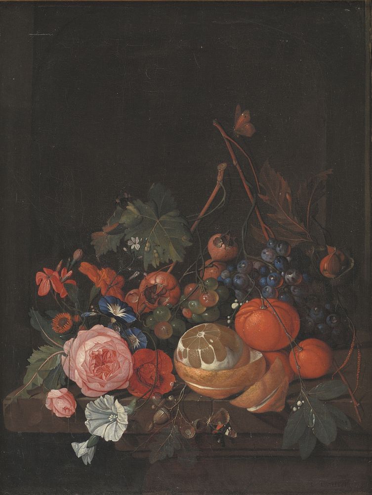 Flowers and Fruits by Jan Davidsz De Heem