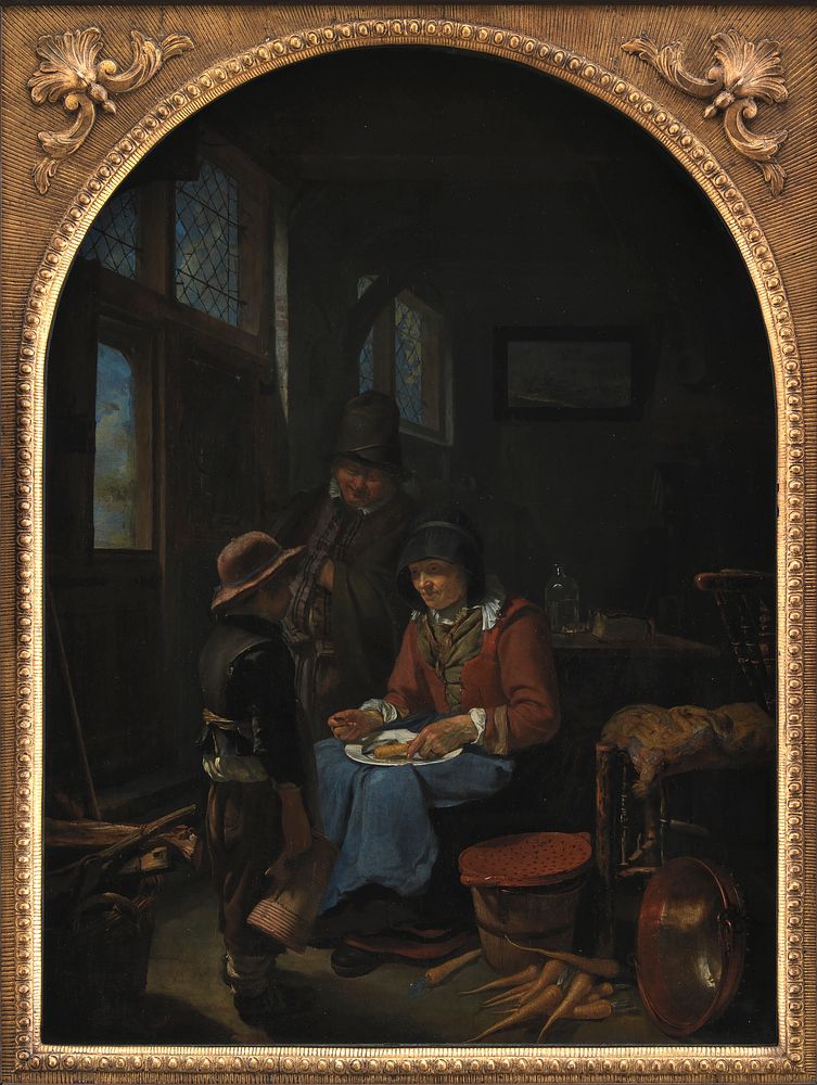 Sending the Boy for Beer by Frans Van I Mieris
