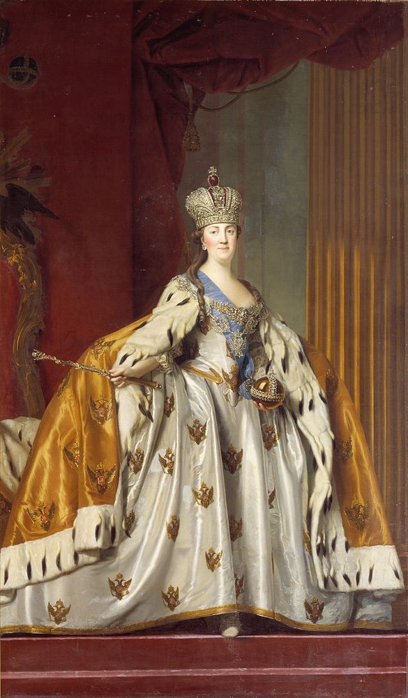 Catherine II of Russia in coronation dress by Vigilius Eriksen