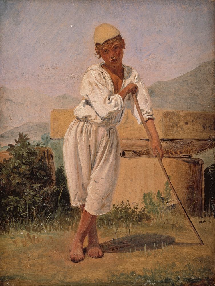 A Shepherd Boy by Constantin Hansen