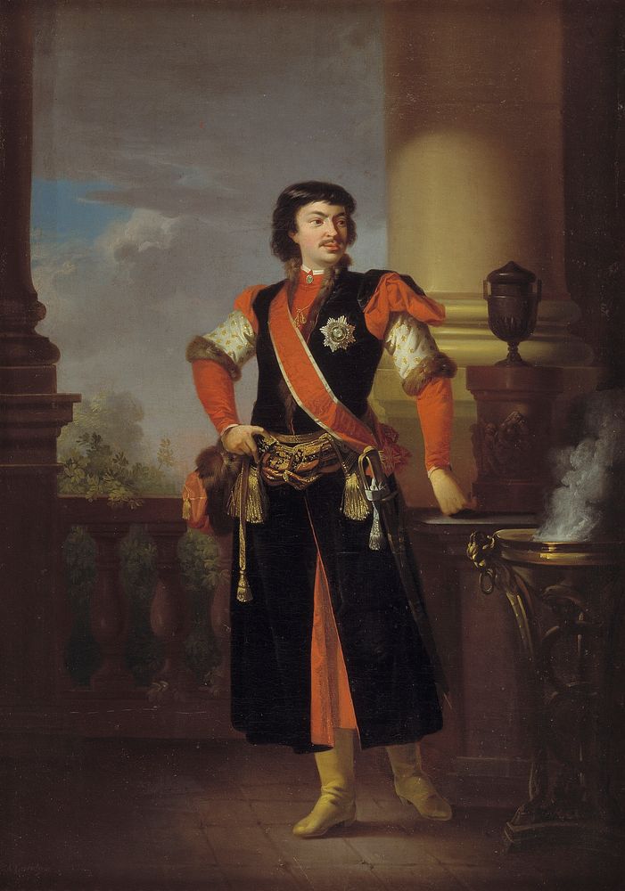 Count Adam Rzewuski, Polish ambassador to Denmark by C. A. Lorentzen