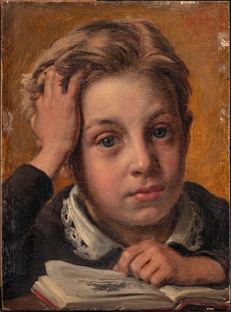 The artist's son, Holger, in his tenth year by Jørgen Roed