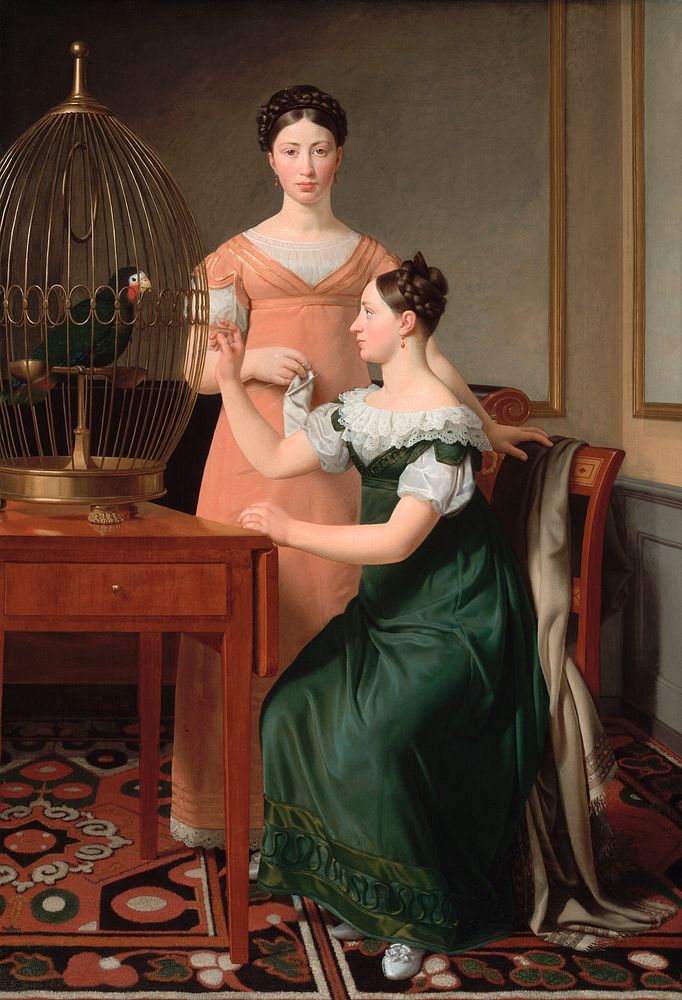 Mendel Levin Nathanson's Elder Daughters, Bella and Hanna by C.W. Eckersberg