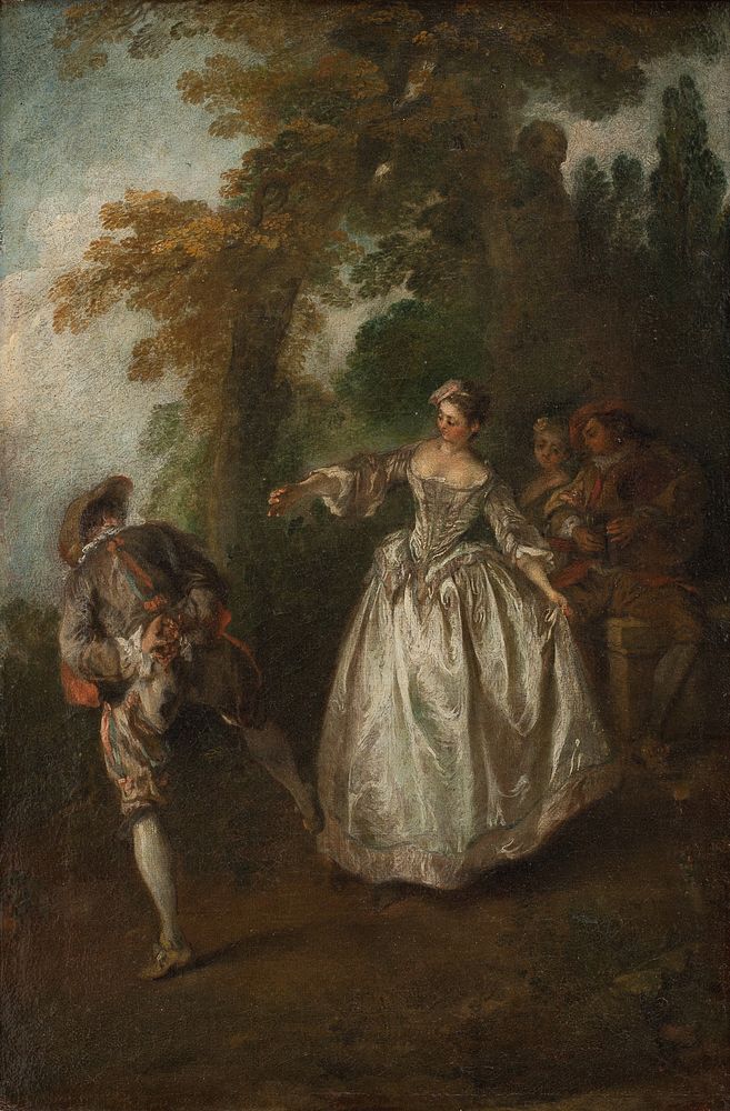 Dancing in the open air by Nicolas Lancret