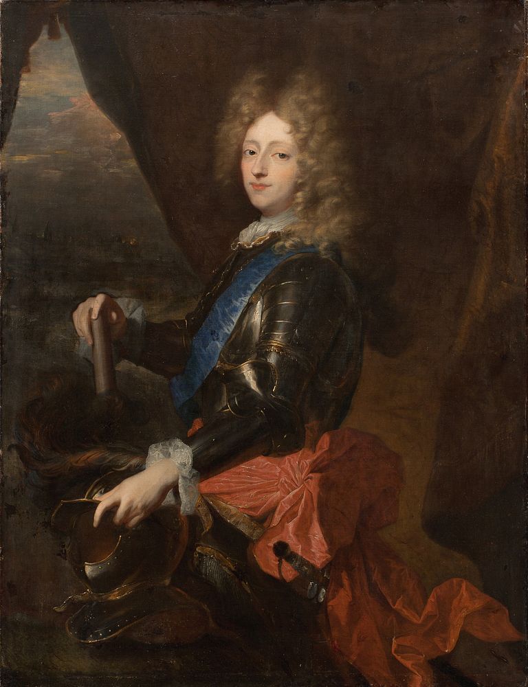 Portrait of King Frederik IV as prince by Hyacinthe Rigaud