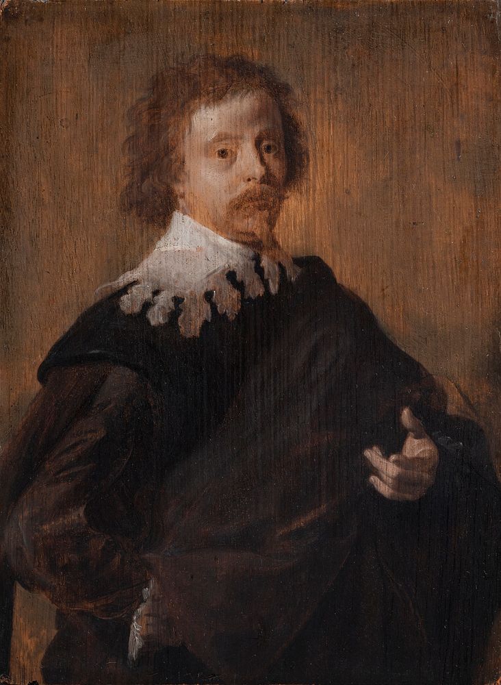 Portrait of Cornelis van Poelenburgh by Anthony Van Dyck