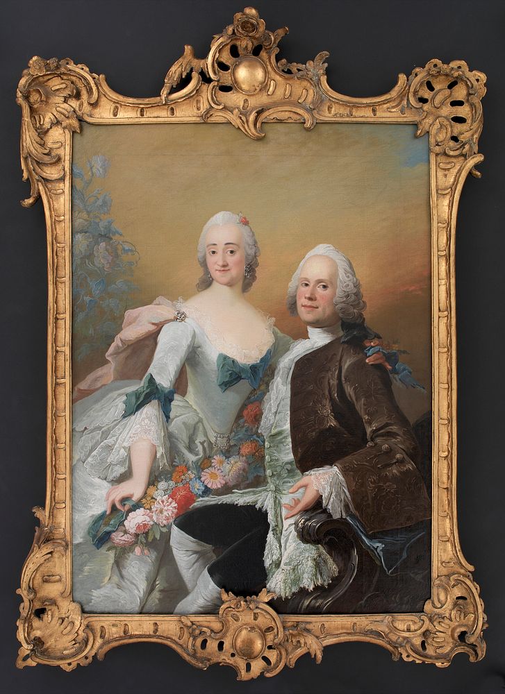Court jeweler Christopher Fabritius and wife Gundel, n&eacute;e Berntz by Peder Als