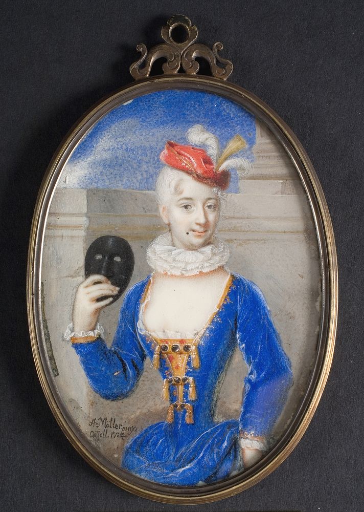 Portrait of Wilhelmine Charlotte, Princess of Hesse-Kassel by Andreas M&oslash;ller