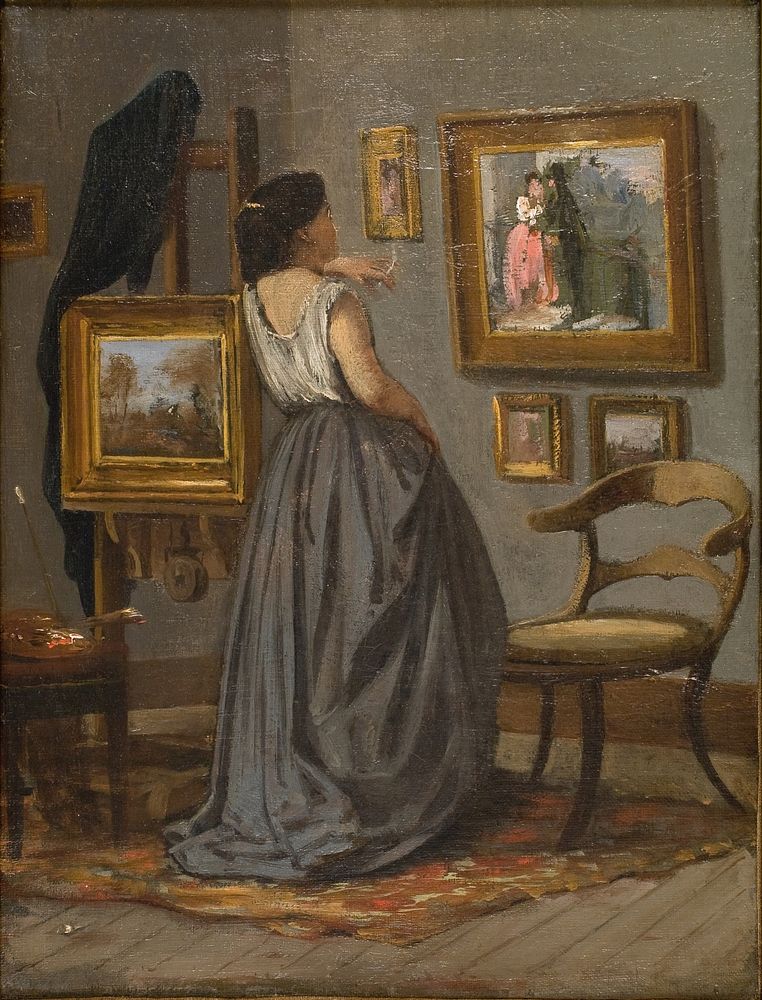 A Lady in the Studio by David Jacobsen