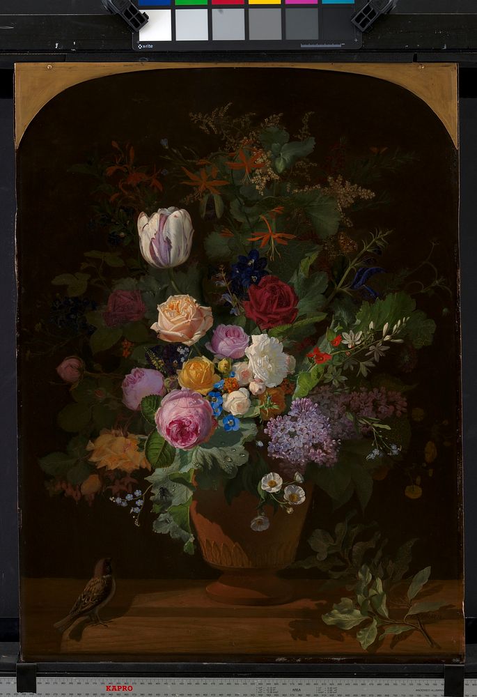 Flowers in a vase by Otto Diderich Ottesen