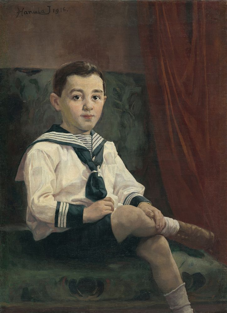 Boy in sailor clothes