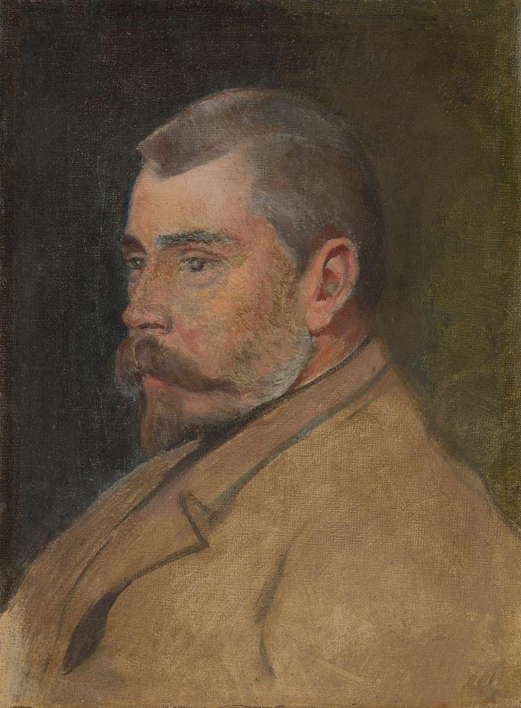 Portrait of brother-in-law, štefan czóbel by Ladislav Mednyánszky