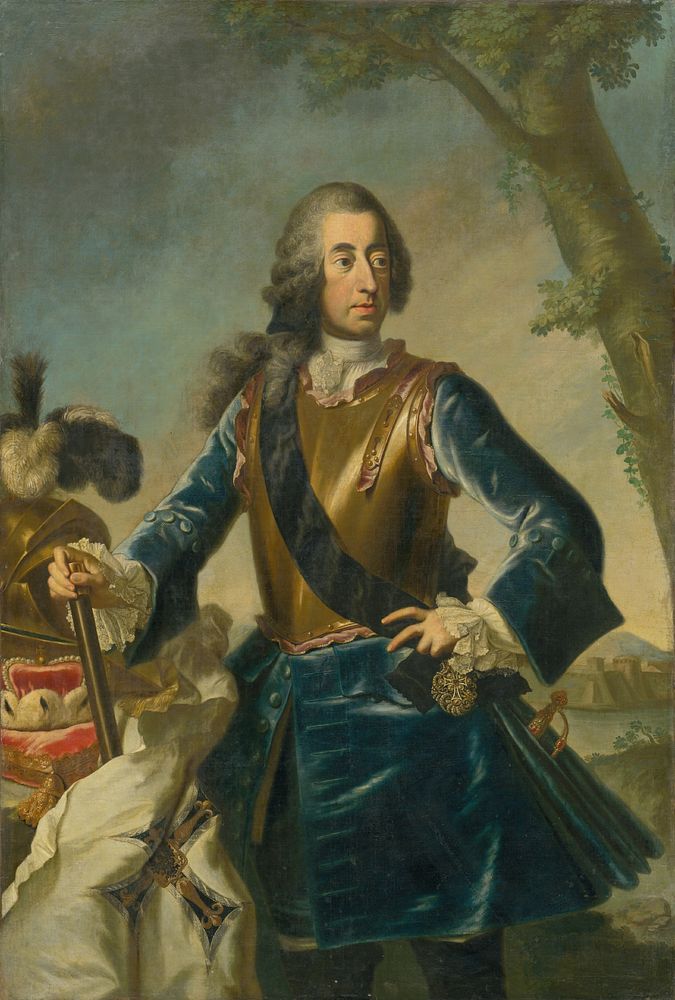 Portrait of cologne prince-elector klement august (portrait of a prince)