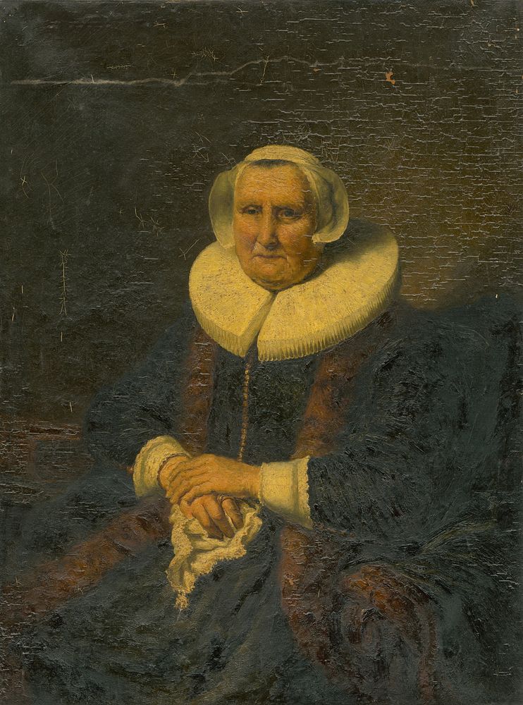 Portrait of elizabeth bas (portrait of old woman)