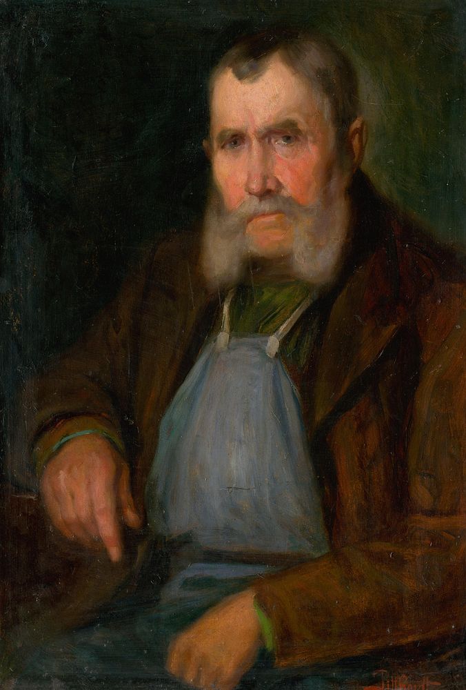 Portrait of old bratislava vine-dresser schmidt-hanzl