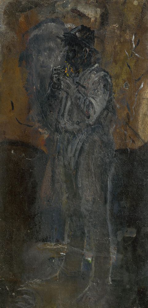 Figure of a man by Ladislav Mednyánszky