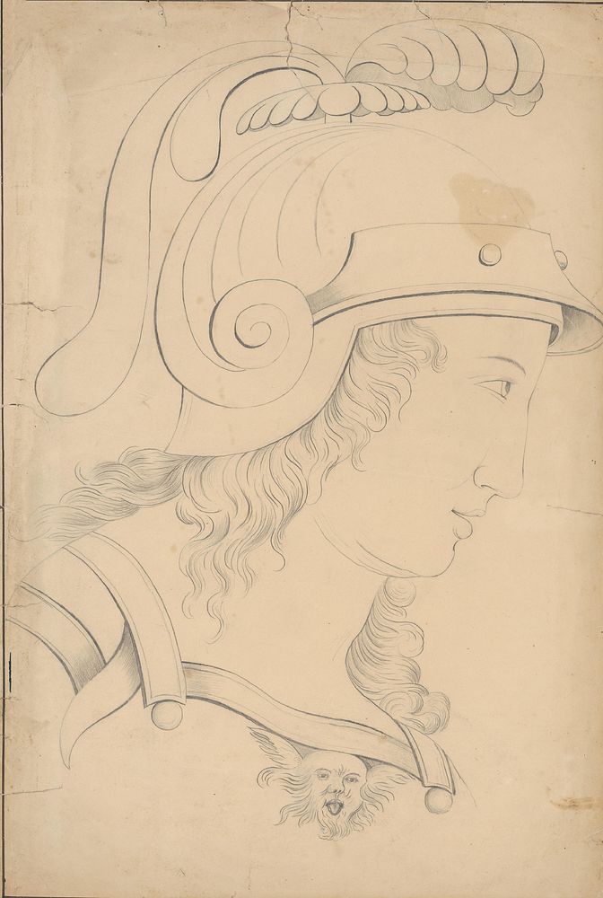 Character study of the head of a young roman soldier by Ladislav Mednyánszky