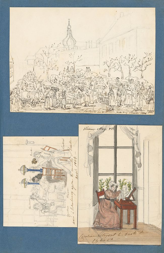 The market. Free Photo Illustration rawpixel