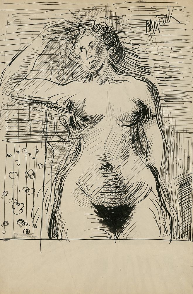 Female nude by Cyprián Majerník