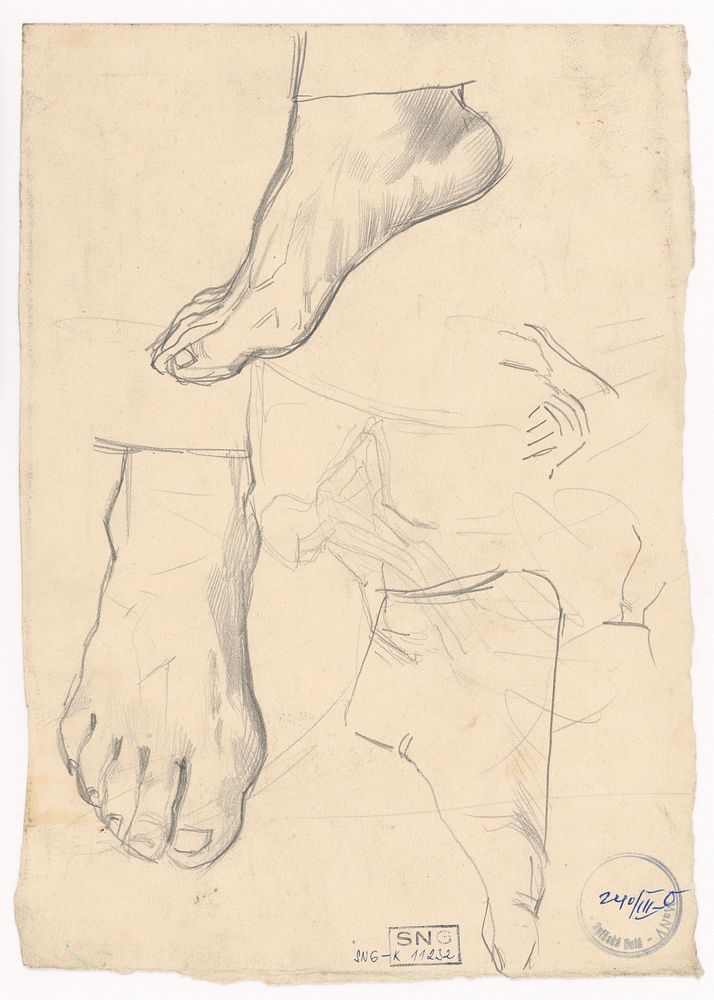 Figure sketches 45. by Ladislav Mednyánszky