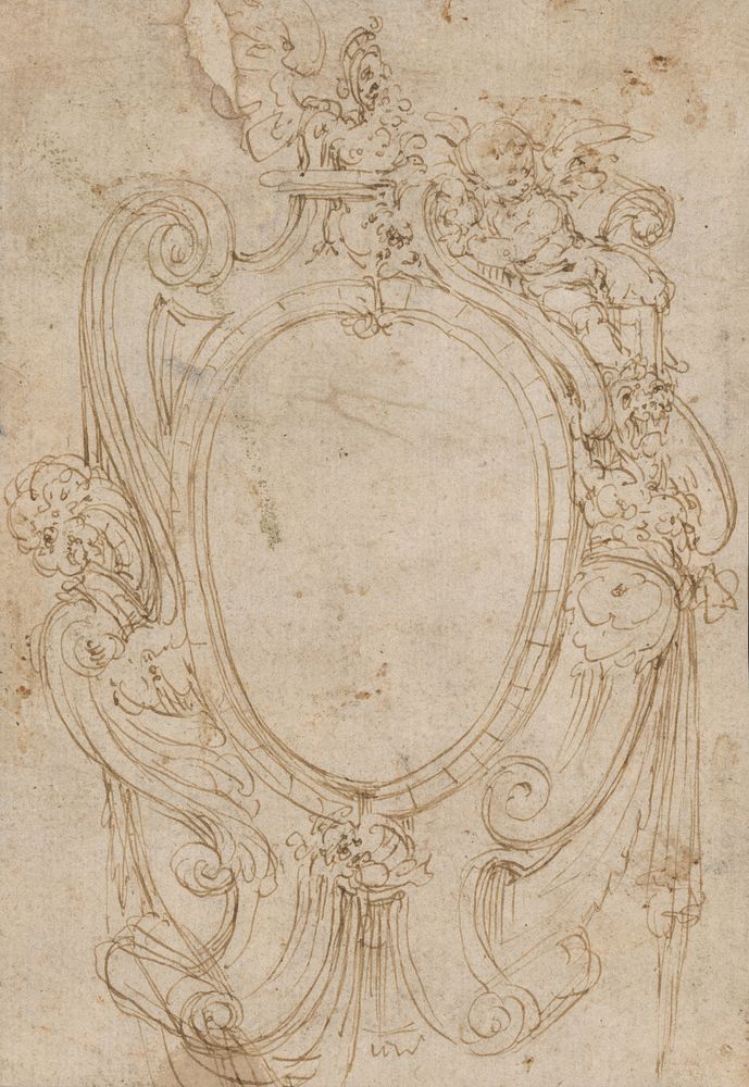 Sketch of cartouche frame