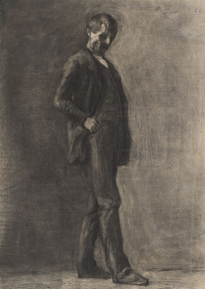 Study of a seated man