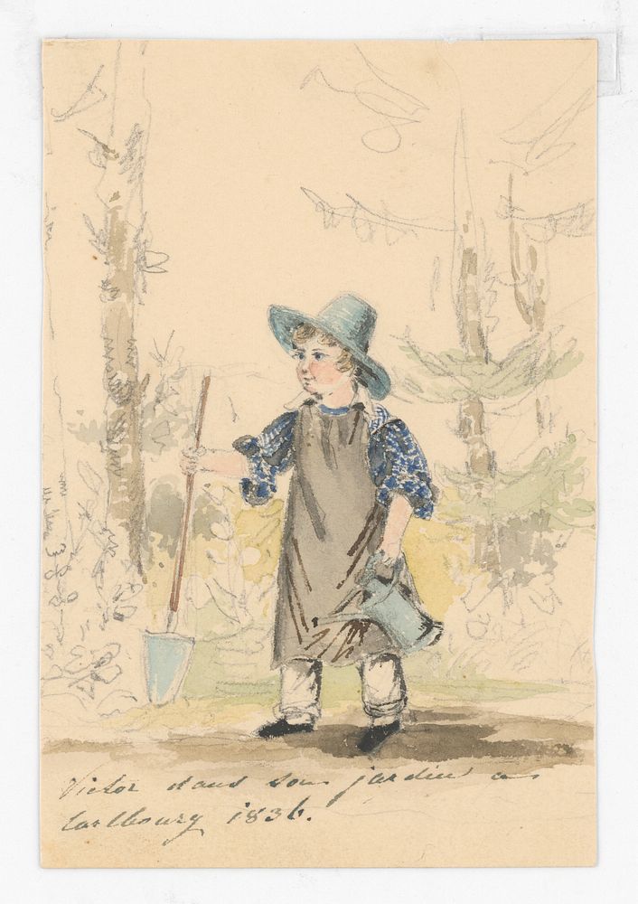Little gardener (son viktor aged 3)