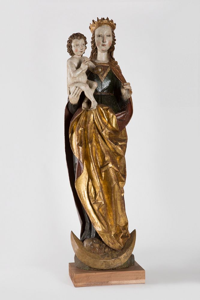 Madonna with jesus on the crescent from krížová ves