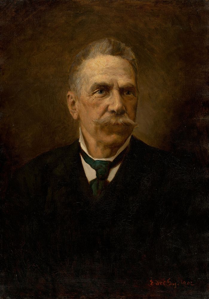 Portrait of a man with a mustache