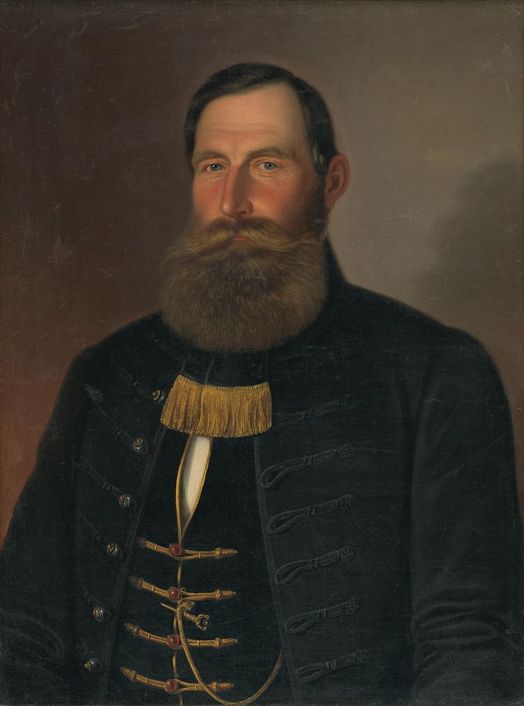 Portrait of a man with a beard and mustache