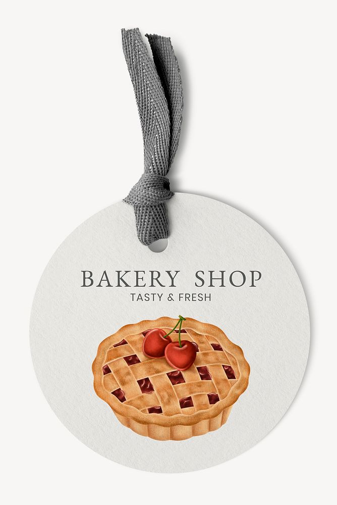 Bakery shop label mockup psd