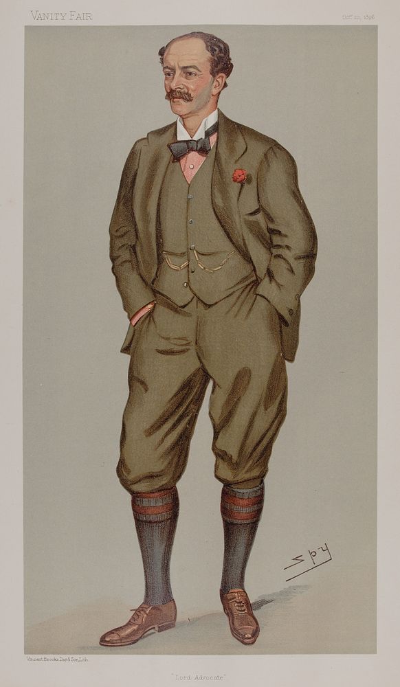 Statesmen No.680: Caricature of The Andrew Murray, 1st Viscount Dunedin the Lord Advocate.Caption reads: "Lord Advocate"