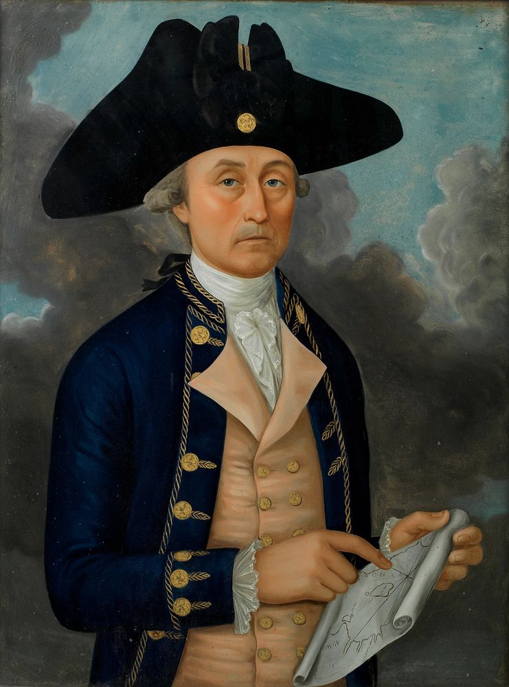 Portrait of Captain Joseph Huddart (1785) by Guan Zuolin of Macao 