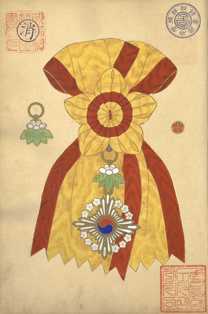 Order of the gold Cheok, Korean Empire (1910-1945).