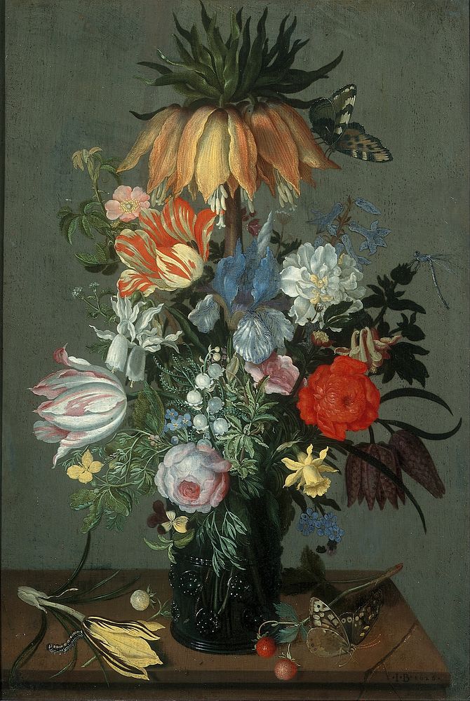Flower Still Life with Crown Imperial (1626) oil painting by Johannes Bosschaert.
