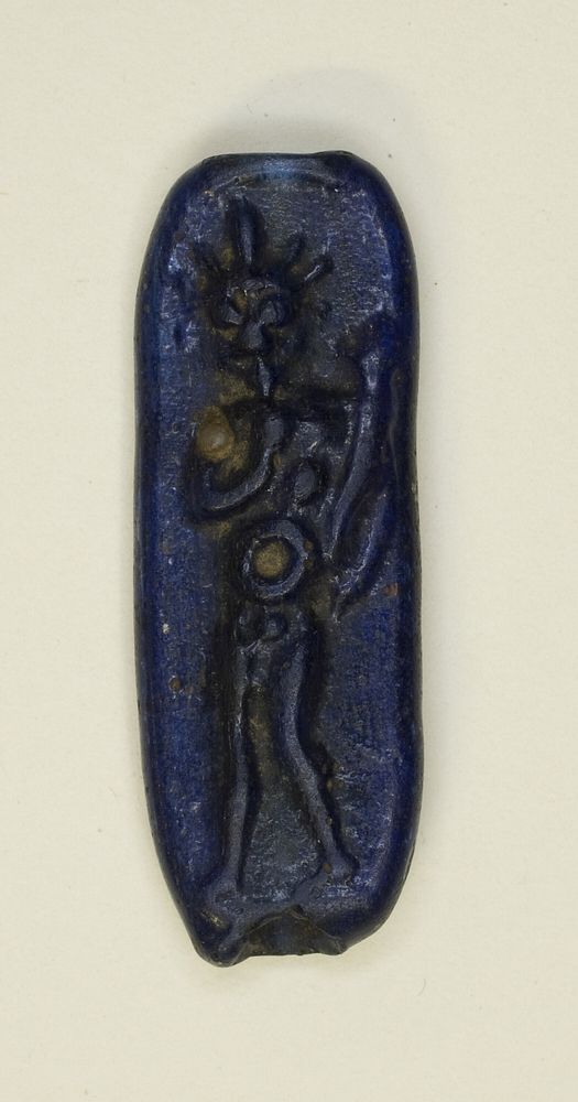 Amulet of the God Harpocrates or Horus-Helios with Cornucopia by Ancient Egyptian