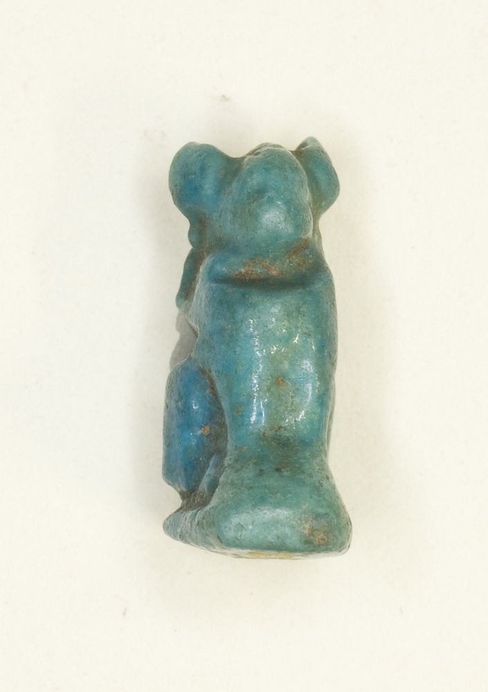 Amulet of a Seated Cat (the Goddess Bastet) by Ancient Egyptian