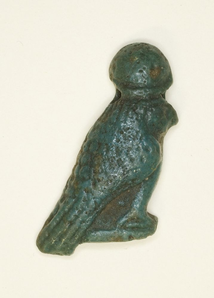 Amulet of the God Khonsu as a Falcon by Ancient Egyptian