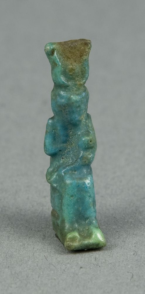 Amulet of the Goddess Isis with Horus as a Child by Ancient Egyptian