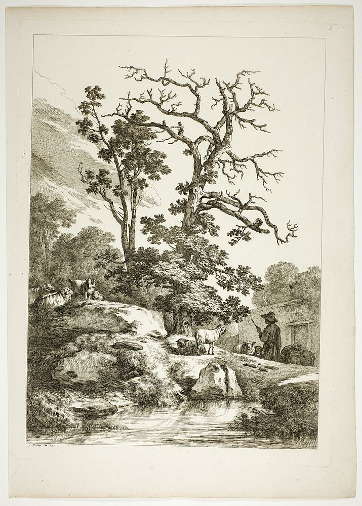 Plate 23 of 38 from Oeuvres de J. B. Huet by Jean Baptiste Huet