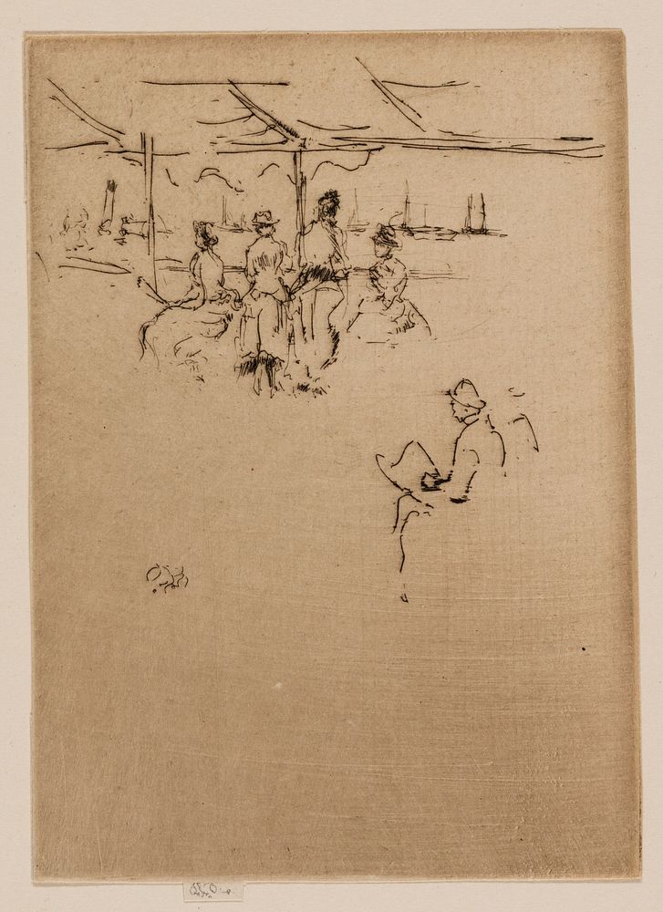 The Landing Stage, Cowes by James McNeill Whistler
