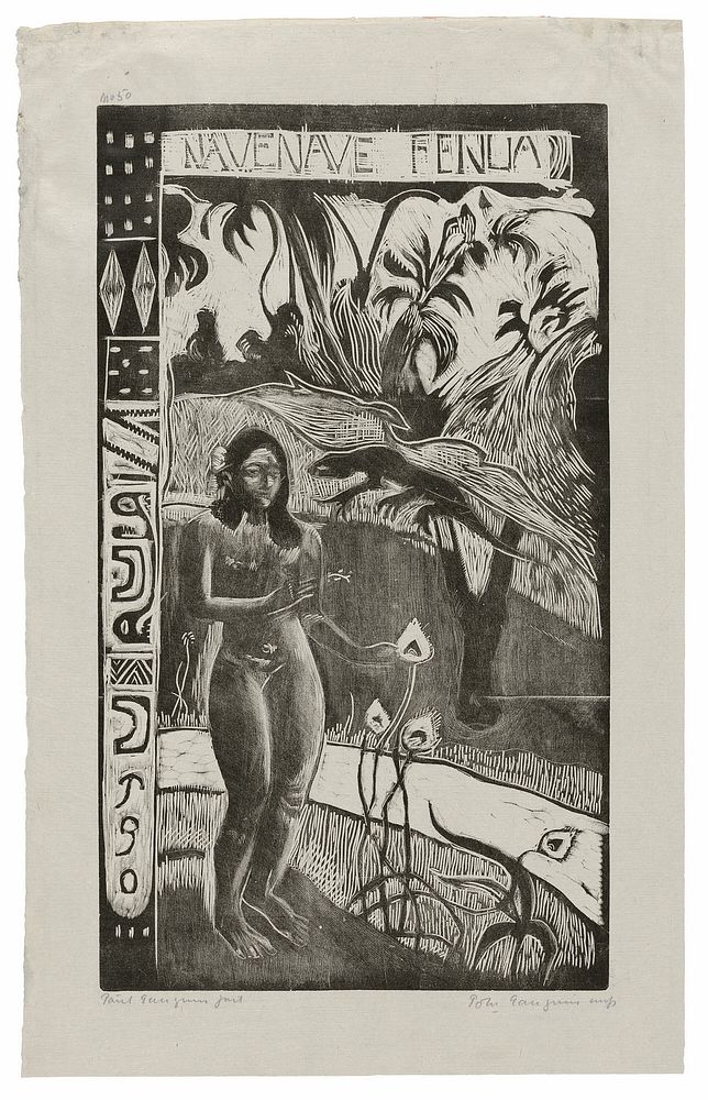 Nave nave fenua (Delightful Land), from the Noa Noa Suite by Paul Gauguin