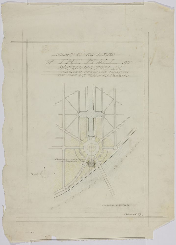 Potomac Round Point, Washington D.C., Sketches by D.H. Burnham & Co. (Architect)