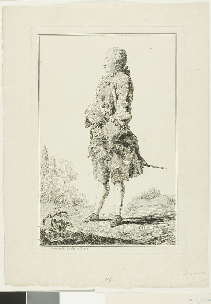 Peter Josef-Victor de Benseval by Louis Carrogis de Carmontelle