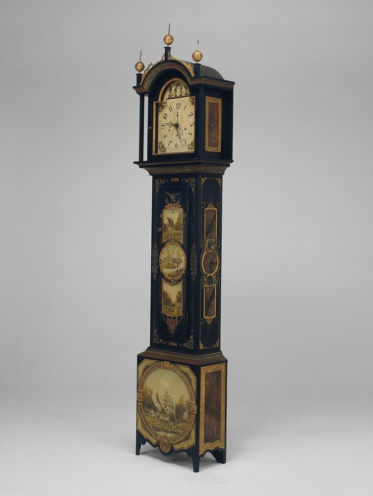 Tall Case Clock by Uriah Dyer (Decorator)