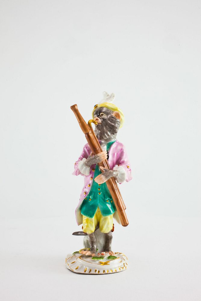 Bassoon Player for the Monkey Band by Meissen Porcelain Manufactory (Manufacturer)